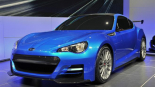 Subaru BRZ STI - спортивный авто ультрамаринового цвета